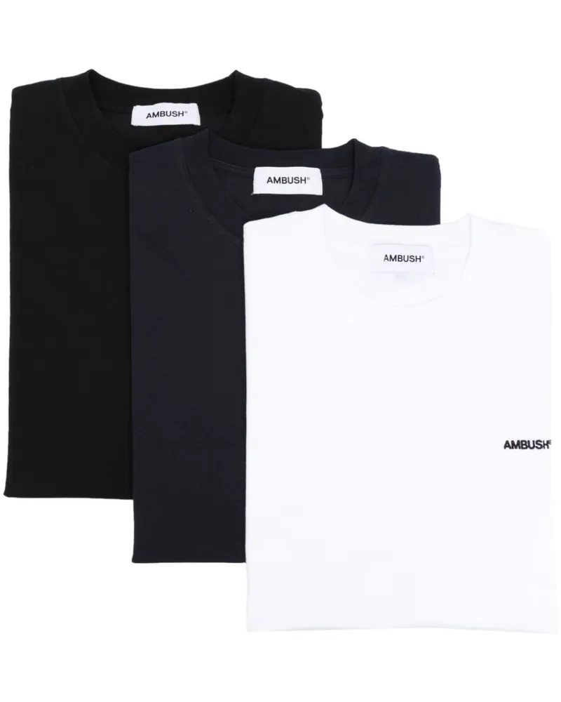 AMBUSH T-Shirt mit Logo-Stickerei Schwarz