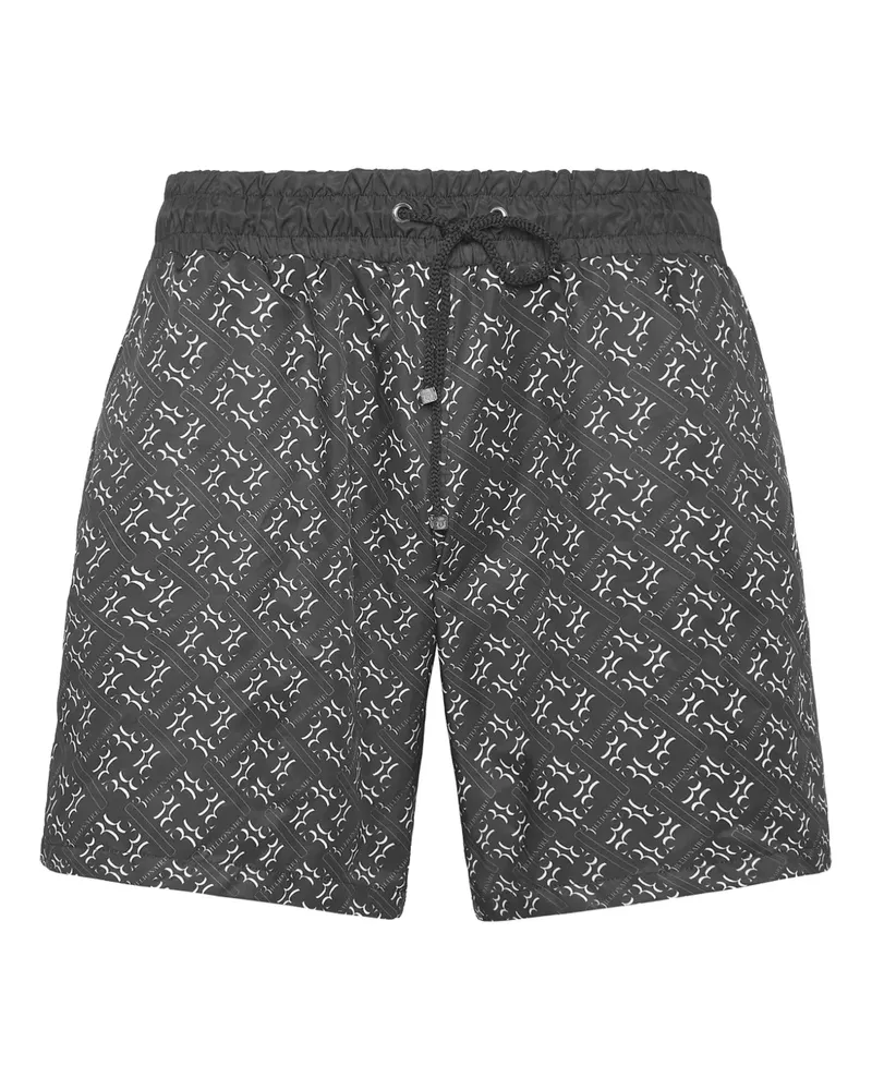 Billionaire Badeshorts mit Monogramm-Print - Schwarz Schwarz