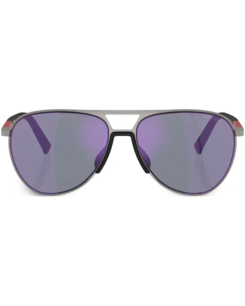 Prada Linea Rossa Sonnenbrille - Silber Silber