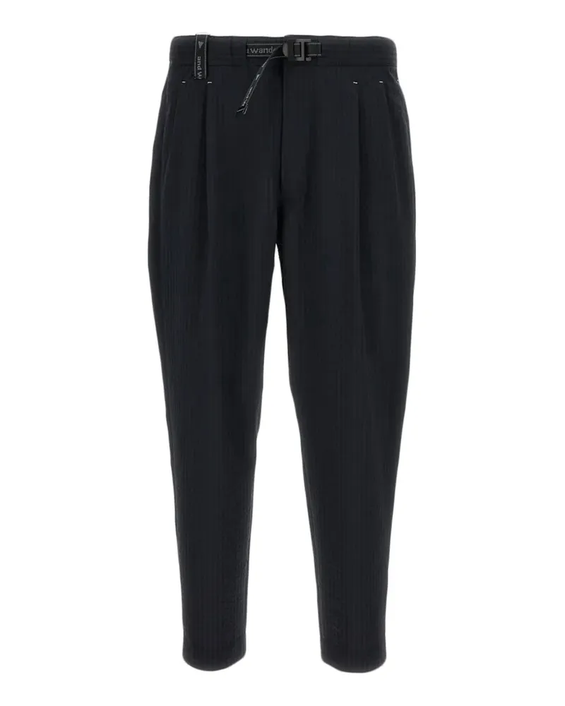 and wander belted pleated trousers - Blau Blau