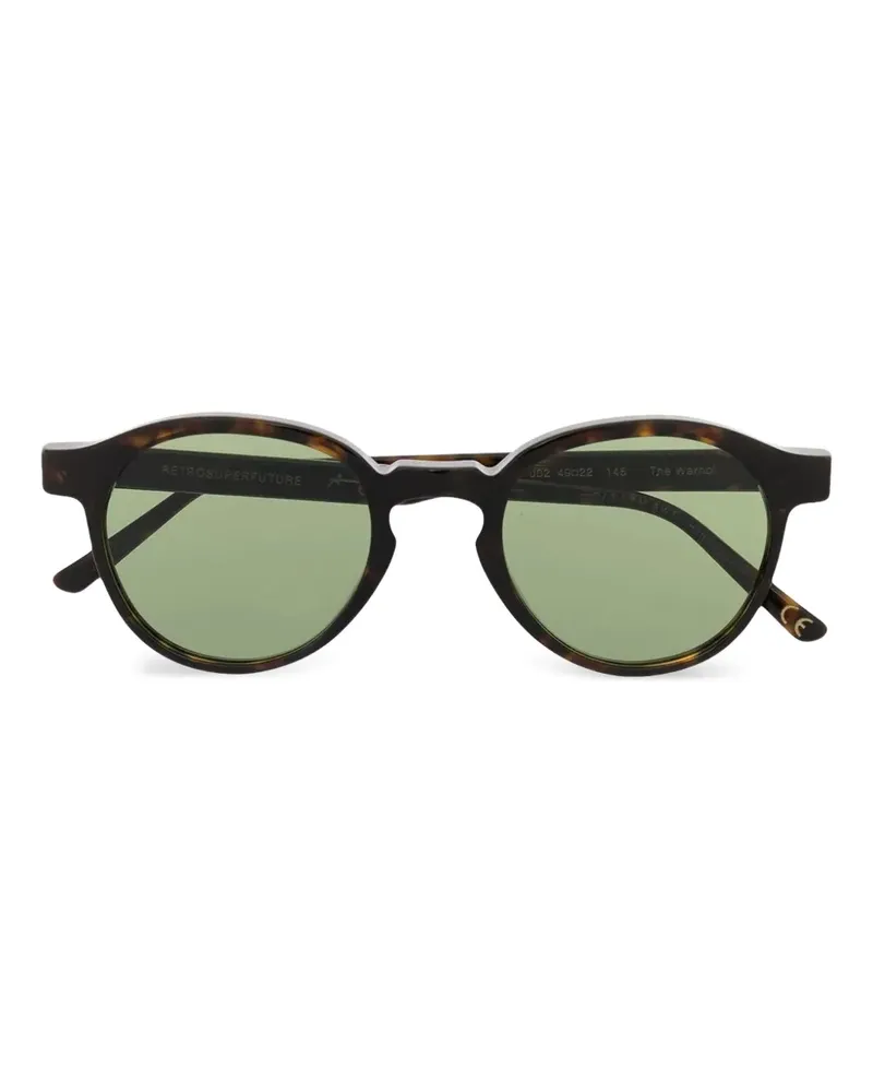 RETROSUPERFUTURE x Andy Warhol Sonnenbrille mit rundem Gestell - Braun Braun