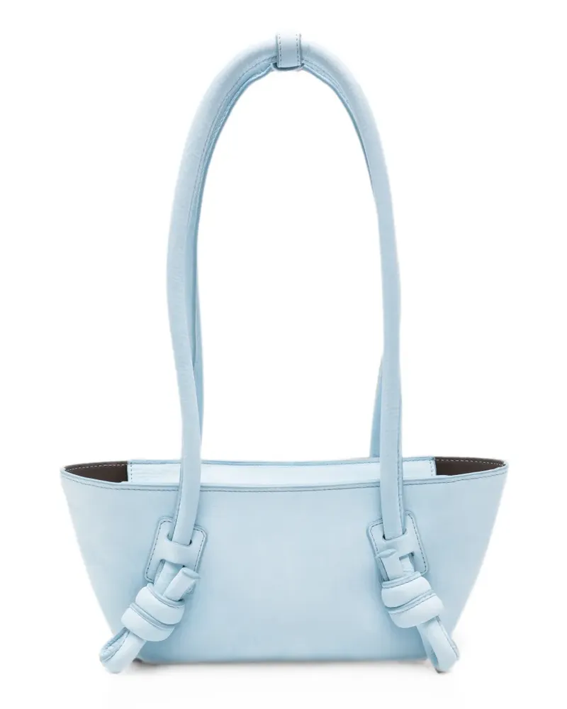 HEREU knot-detail leather shoulder bag - Blau Blau