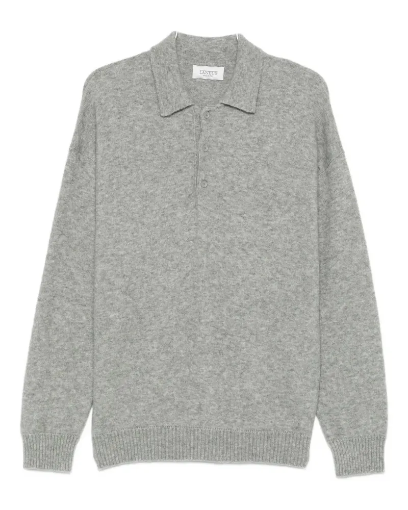 Laneus brushed-finish polo sweater - Grau Grau