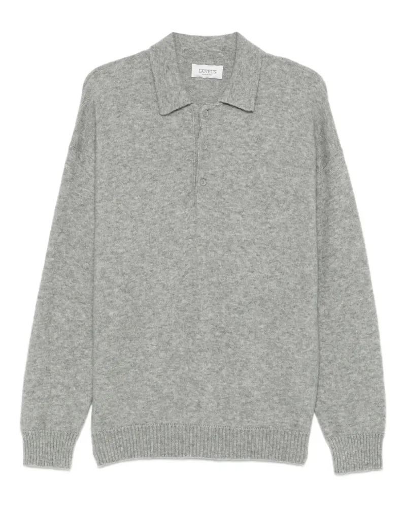 Laneus brushed-finish polo sweater - Grau Grau