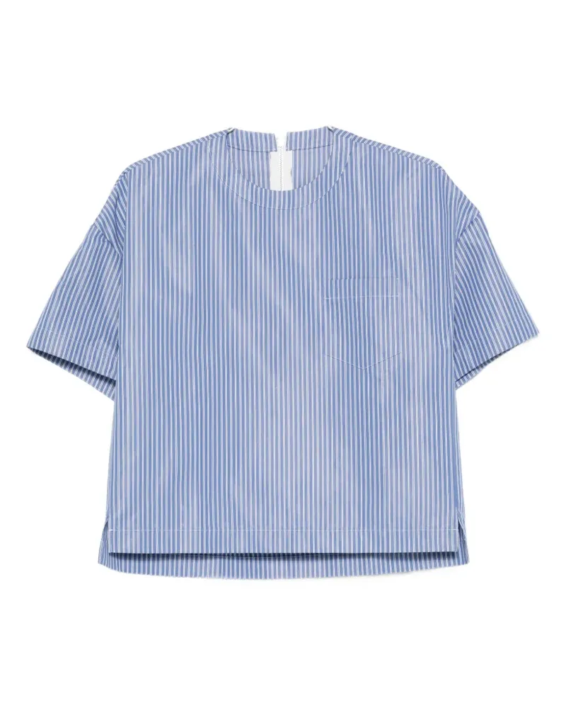 Sacai striped shirt - Blau Blau
