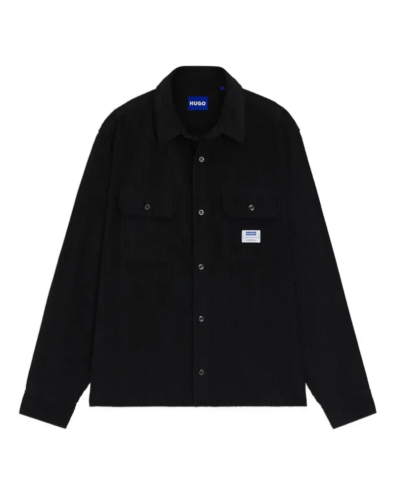 HUGO BOSS corduroy shirt jacket - Schwarz Schwarz