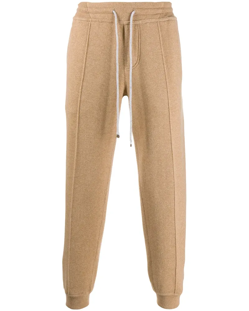 Brunello Cucinelli Jogginghose aus Kaschmir mit Kordelzug - Braun Braun