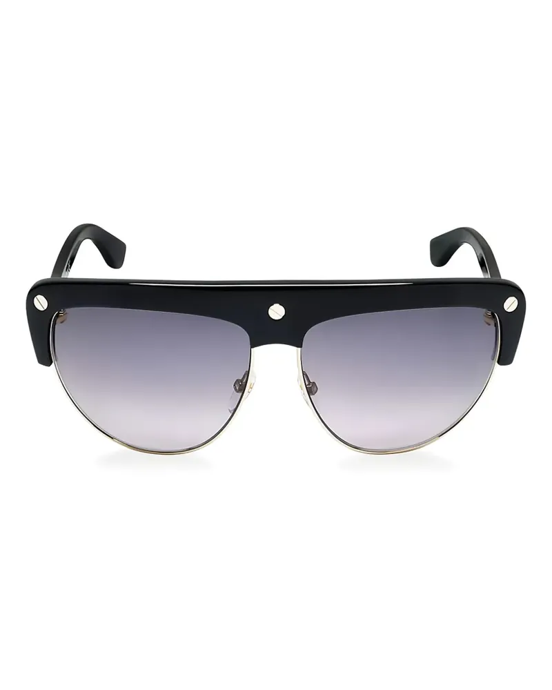 Tom Ford Sonnenbrille mit geometrischem Gestell - Schwarz Schwarz