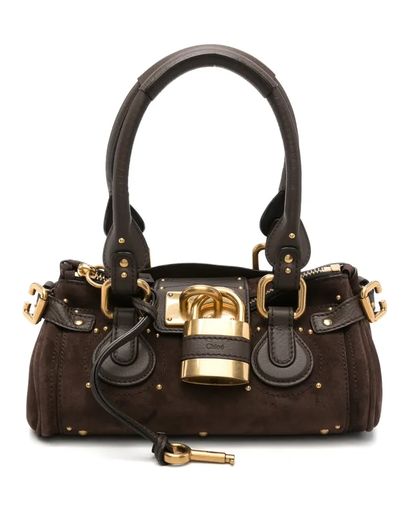 Chloé Kleine Paddington Schultertasche - Braun Braun