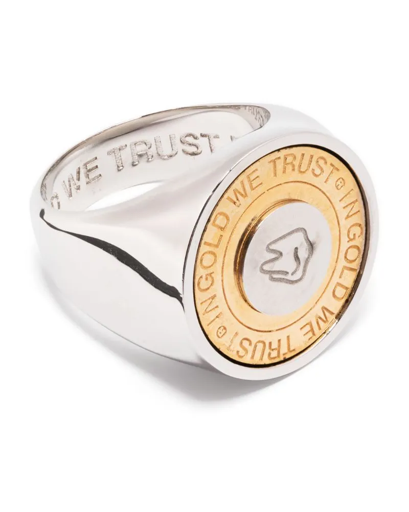 In Gold We Trust Paris Siegelring mit Logo-Gravur - Metallic Metallic
