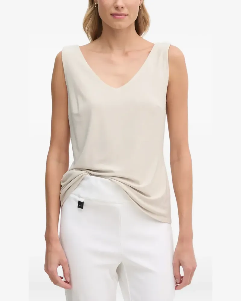 Joseph Ribkoff V-neck tank top - Nude Nude