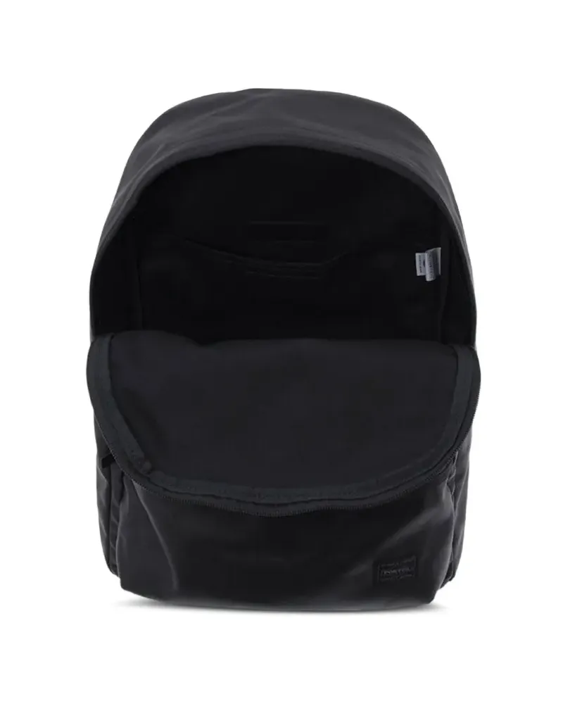 PORTER-YOSHIDA & CO zip leather backpack - Schwarz Schwarz