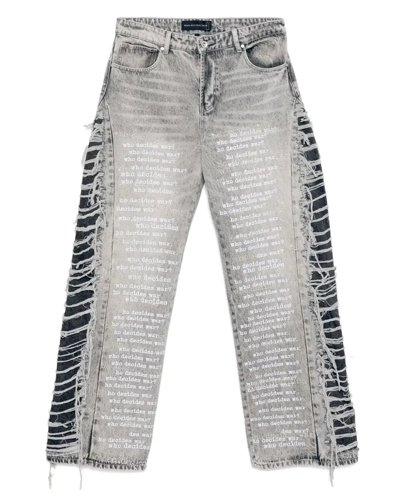 WHO DECIDES WAR AusgestellteJeans - Grau Grau