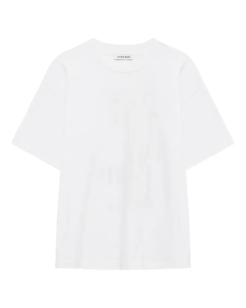 Anine Bing Cade T-Shirt New Era of Me - weiß Weiß