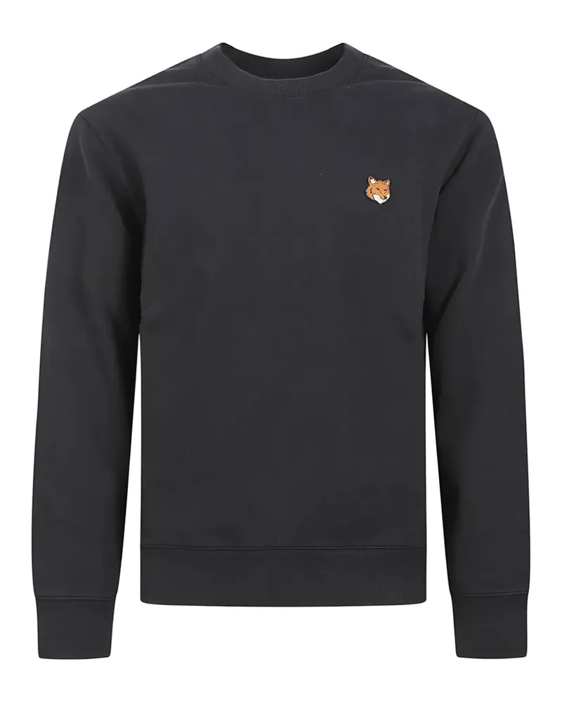 Kitsuné Fox Head sweatshirt - Schwarz Schwarz