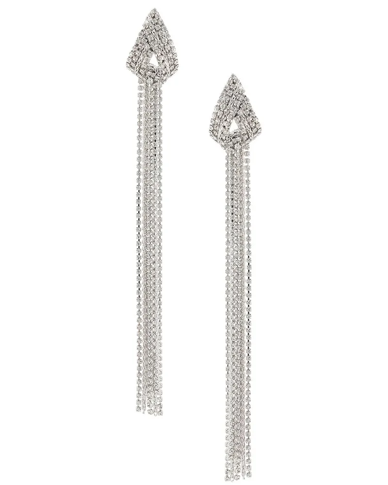 Philipp Plein Drapierte Ohrringe - Silber Silber