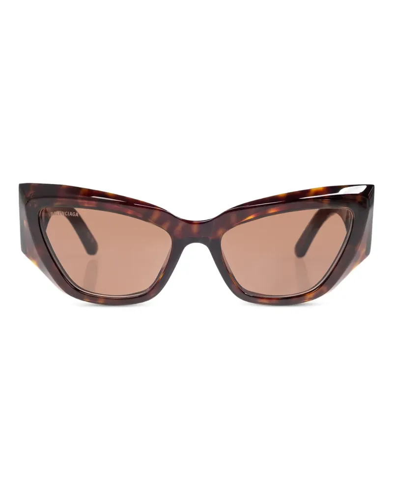 Balenciaga Sonnenbrille mit Cat-Eye-Gestell - Braun Braun