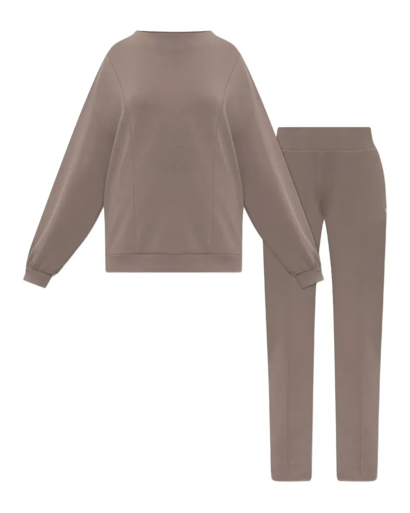 EA7 Core Lady logo-plaque tracksuit - Grau Grau