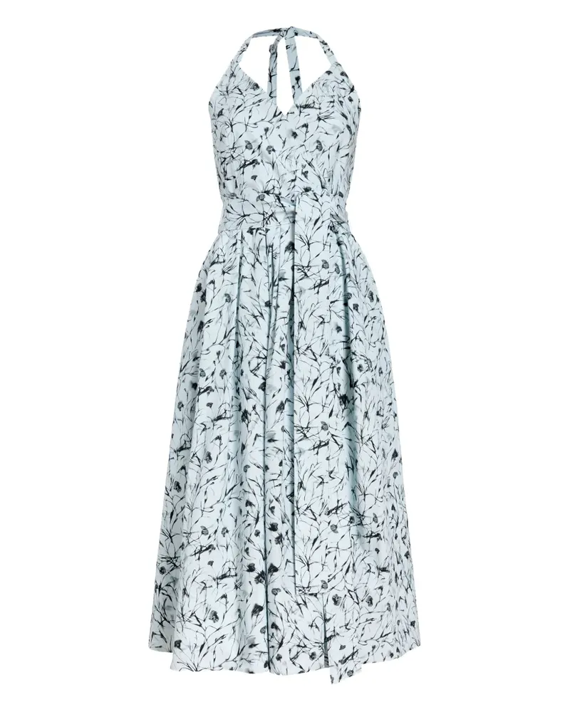 Proenza Schouler Ellison Midikleid - Blau Blau