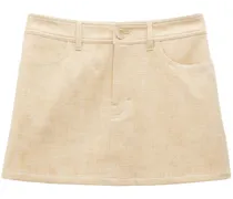 Minirock in A-Linie - Nude