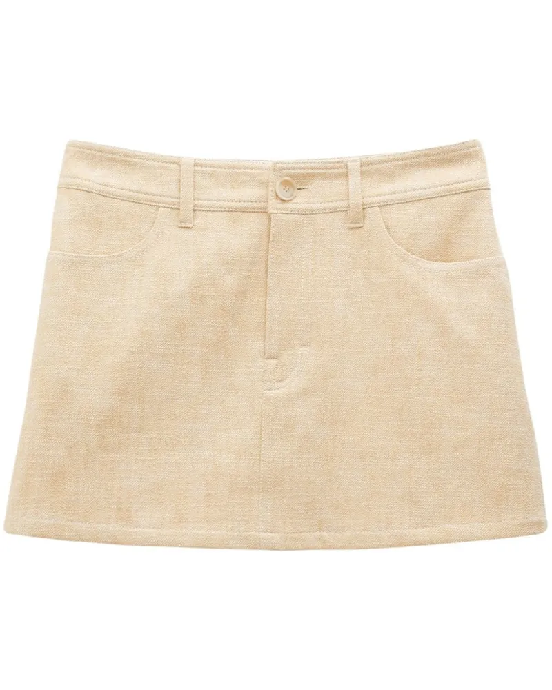 Filippa K Minirock in A-Linie - Nude Nude