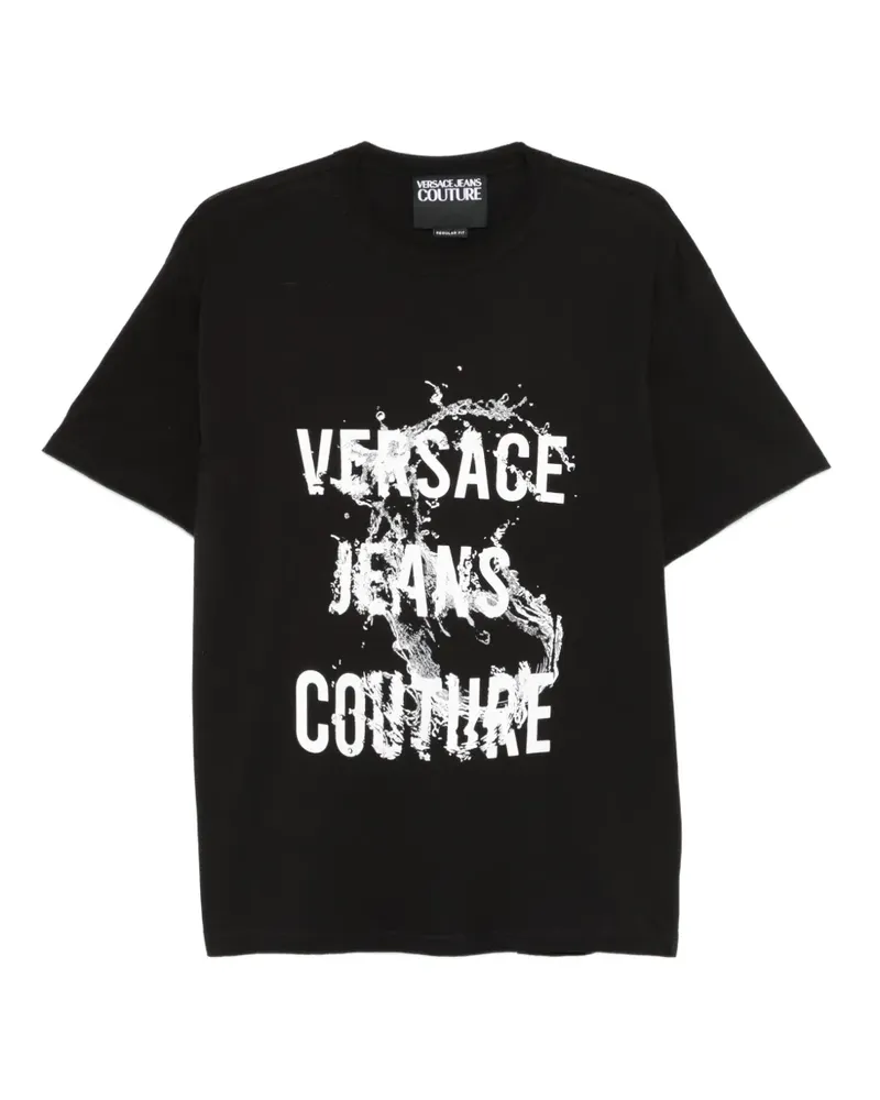 Versace Jeans Klassisches T-Shirt - Schwarz Schwarz