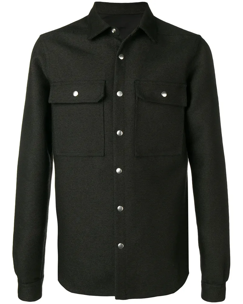 Rick Owens Outer' Hemd mit klassischem Kragen - Schwarz Schwarz