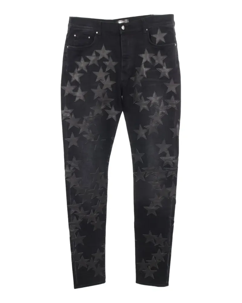 Amiri 2010s Jeans mit Stern-Patch - Schwarz Schwarz