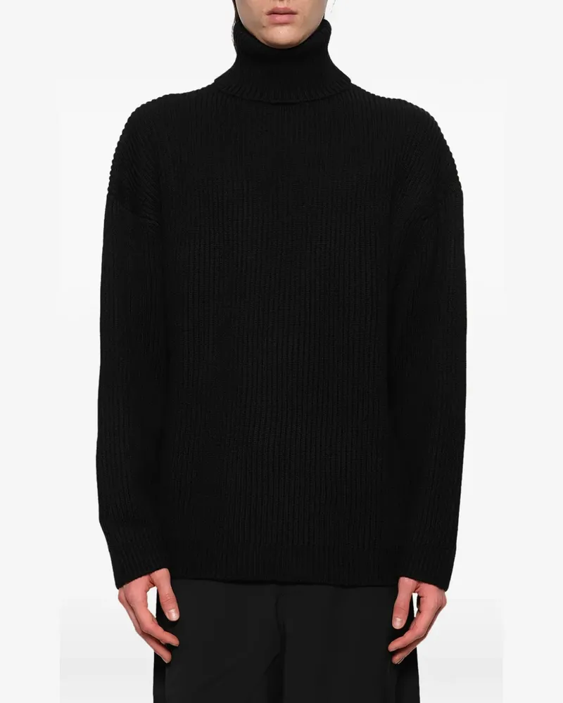 Entire Studios Grob gestrickter Rollkragenpullover - Schwarz Schwarz