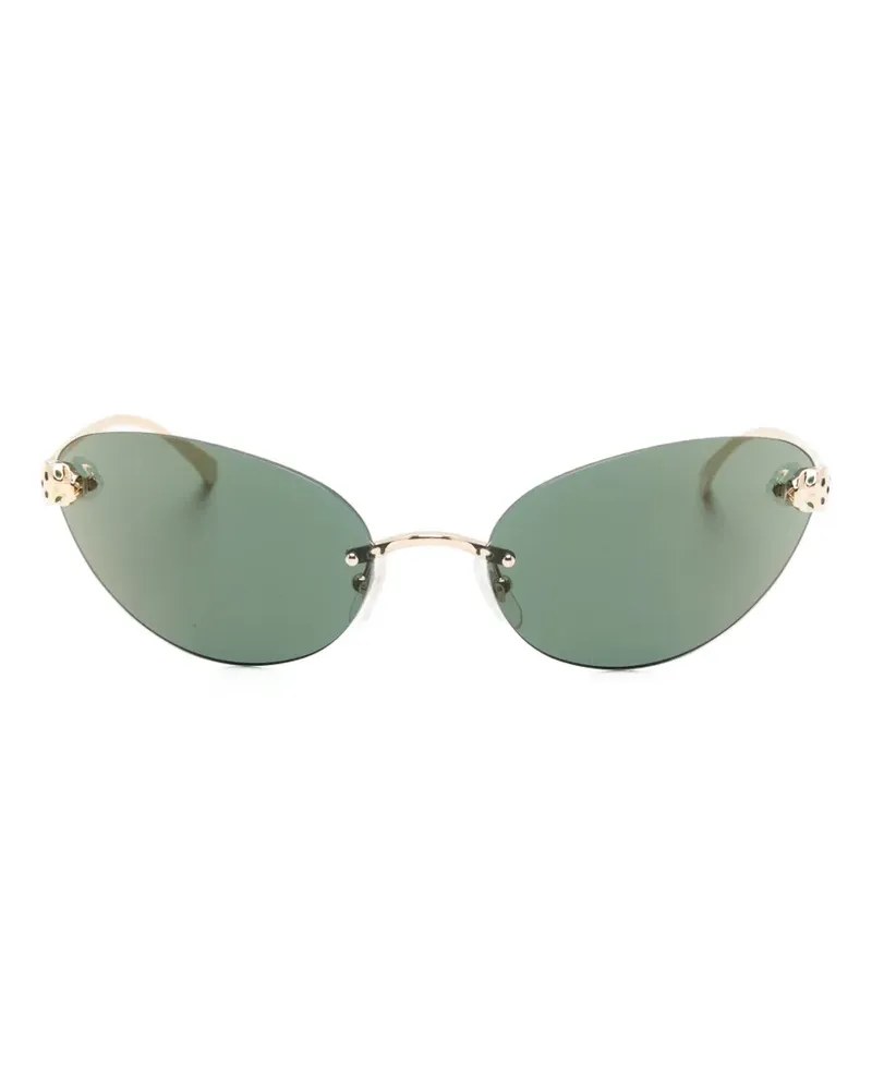 Cartier Klassische Cat-Eye-Sonnenbrille - Gold Gold
