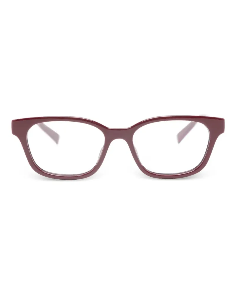 Gucci Brille mit eckigem Gestell - Rot Rot