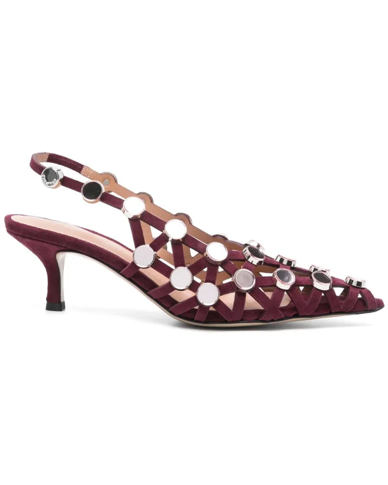 ATTICO Grid Slingback-Pumps 50mm - Violett Violett