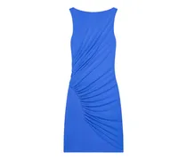 Drapiertes Minikleid - Blau