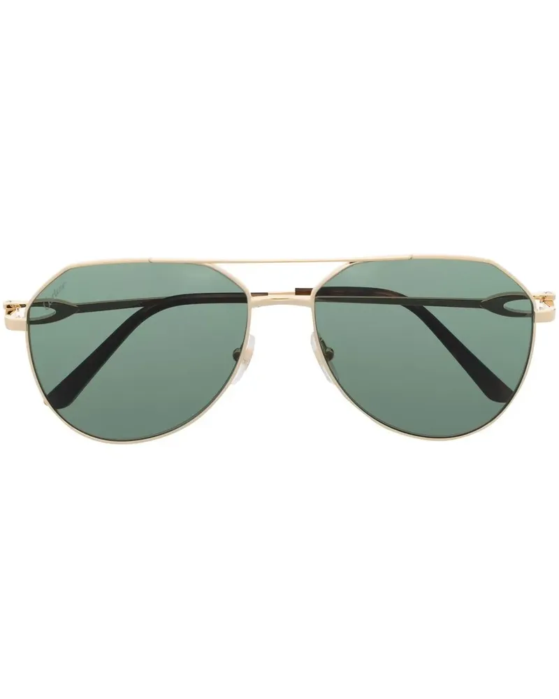 Cartier Getönte Pilotenbrille - Gold Gold