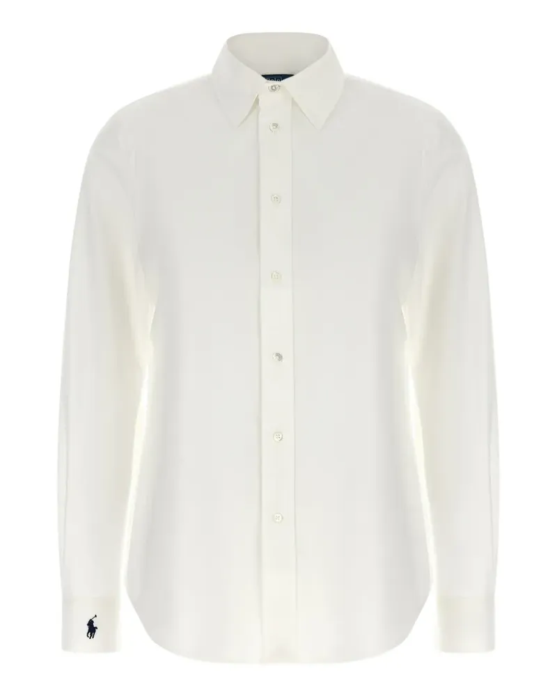 Ralph Lauren end-on-end stretch slim fit cotton shirt - Weiß Weiß