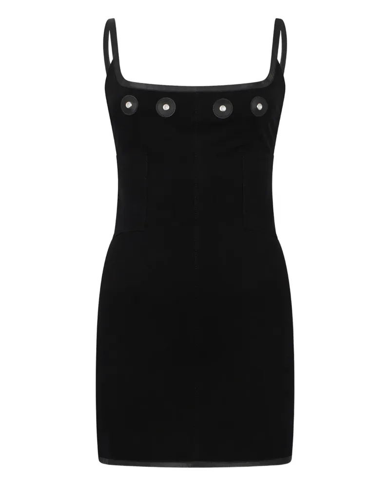 Dsquared2 Nieten-Minikleid mit Reißverschluss - Schwarz Schwarz