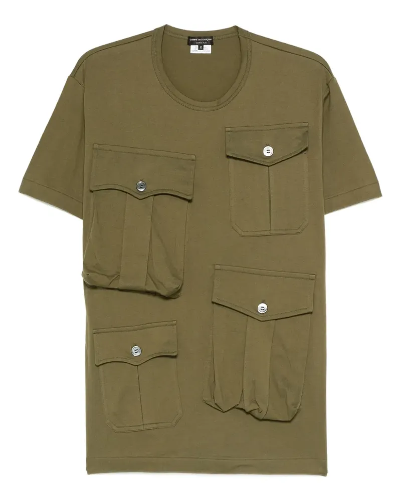 Comme des Garçons T-Shirt mit Taschendetail - Grün Grün