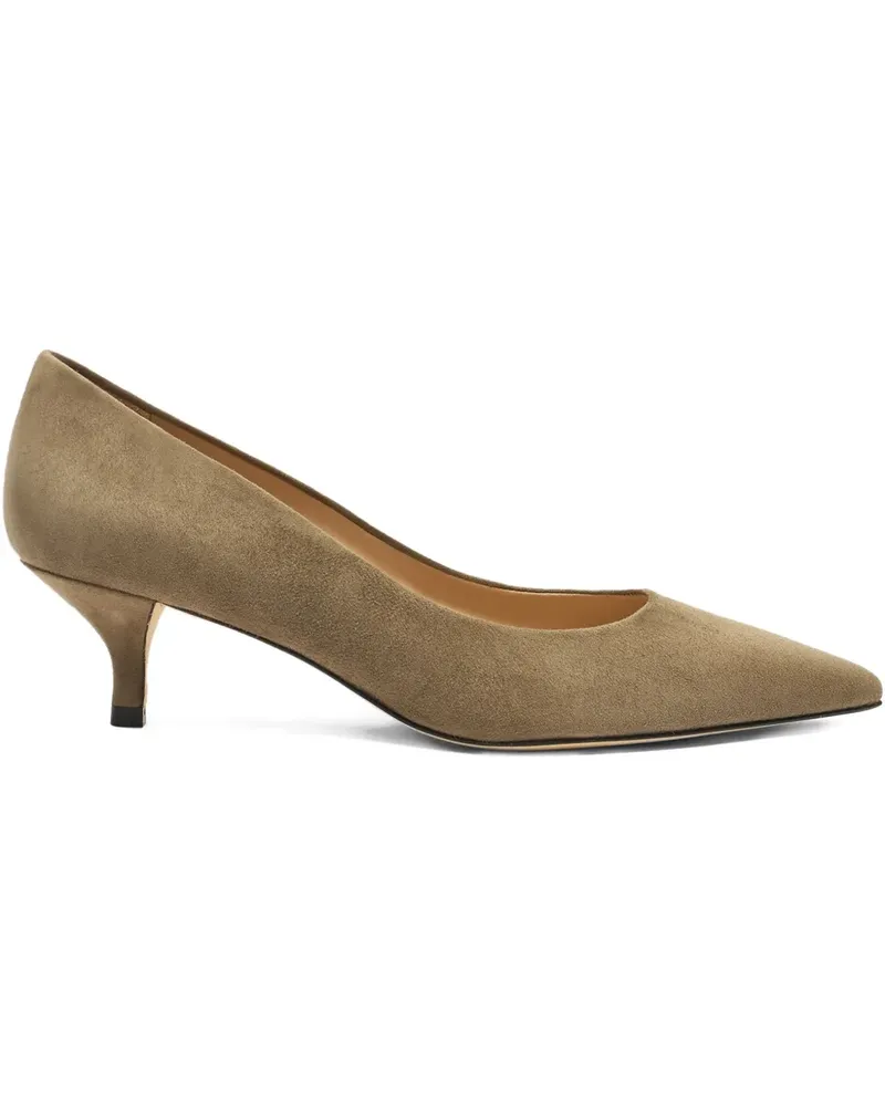 Stuart Weitzman Stuart Power Wildleder-Pumps mit spitzer Kappe 50mm - Braun Braun