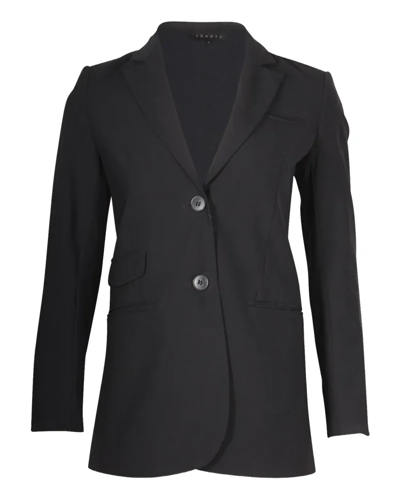 Theory single-breasted wool blazer - Schwarz Schwarz
