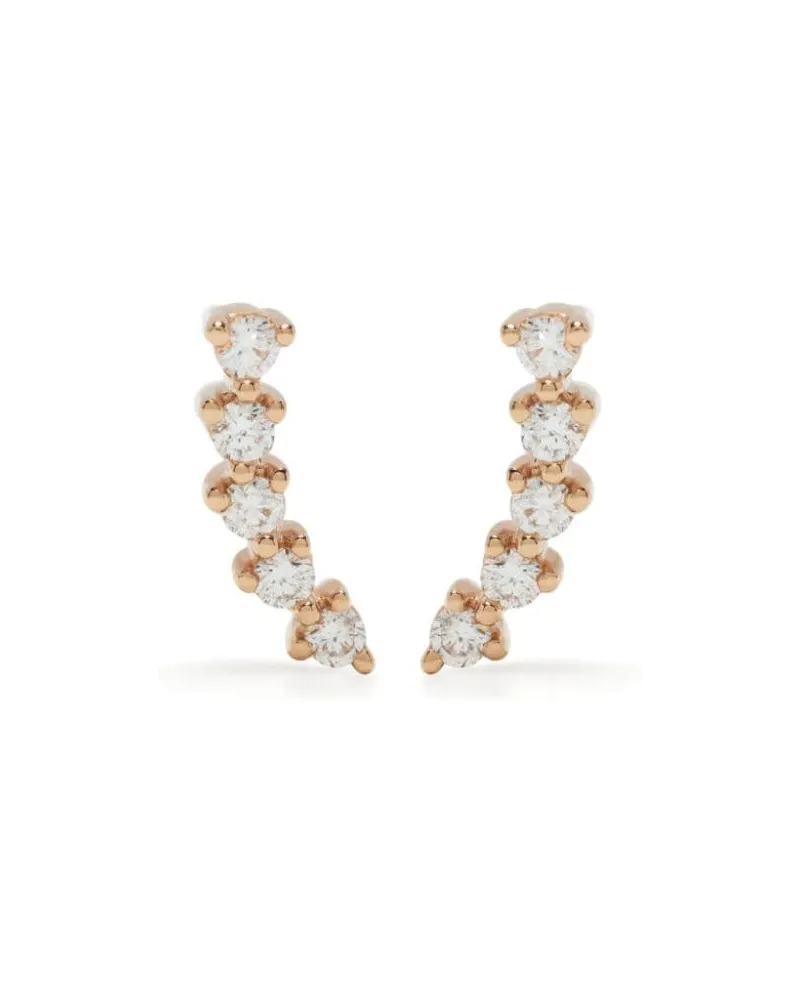 Dana Rebecca Designs 14kt Rotgoldohrstecker mit Diamant Gold