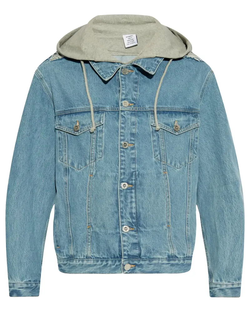 VETEMENTS Klassische Jeansjacke - Blau Blau