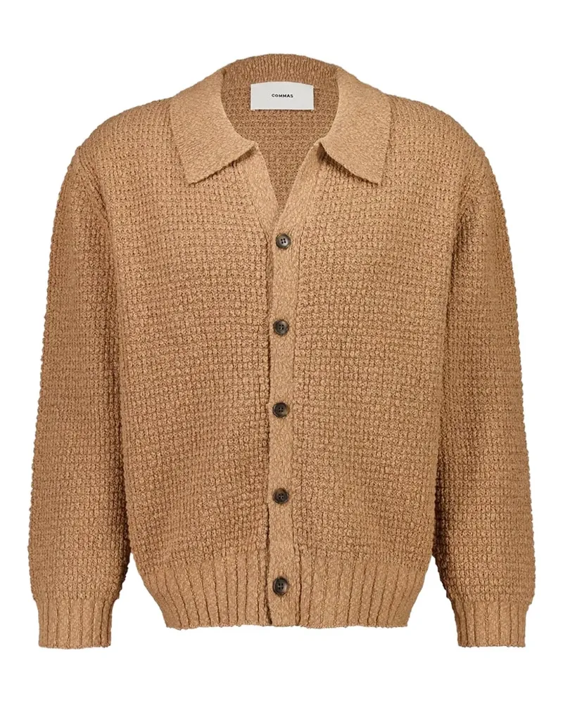 COMMAS Strukturierter Cardigan - Braun Braun