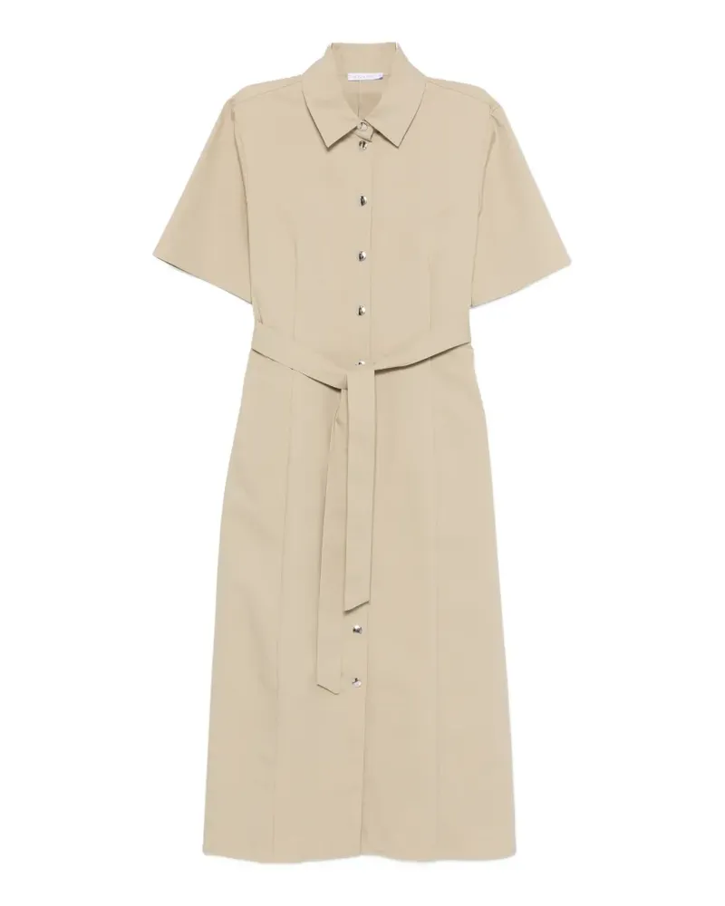 Patrizia Pepe belted shirt midi dress - Nude Nude