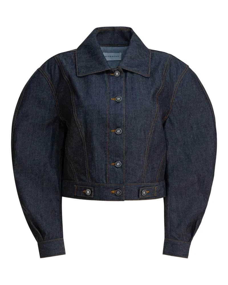 Givenchy Cocoon-Jeansjacke mit Rückenausschnitt - Blau Blau