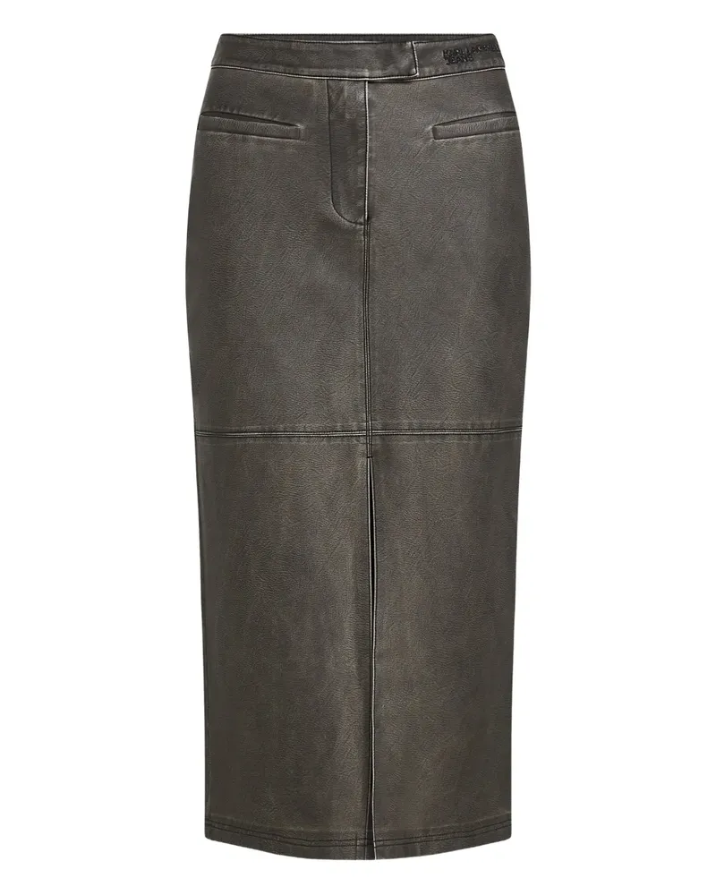 Karl Lagerfeld Rock im Distressed-Look - Schwarz Schwarz