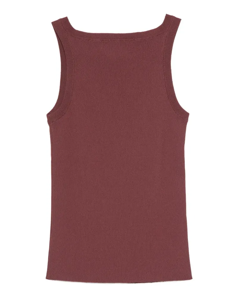 Liviana Conti ribbed-knit top - Rot Rot