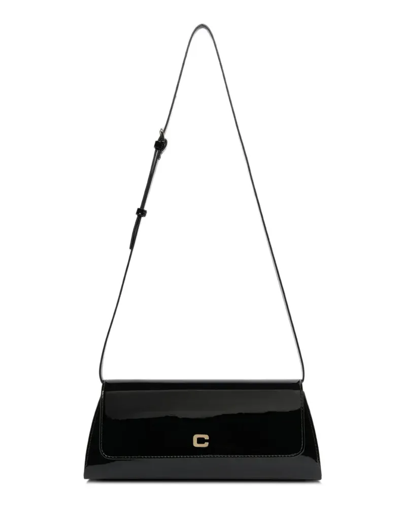 Carel Madeleine Schultertasche aus Lackleder - Schwarz Schwarz