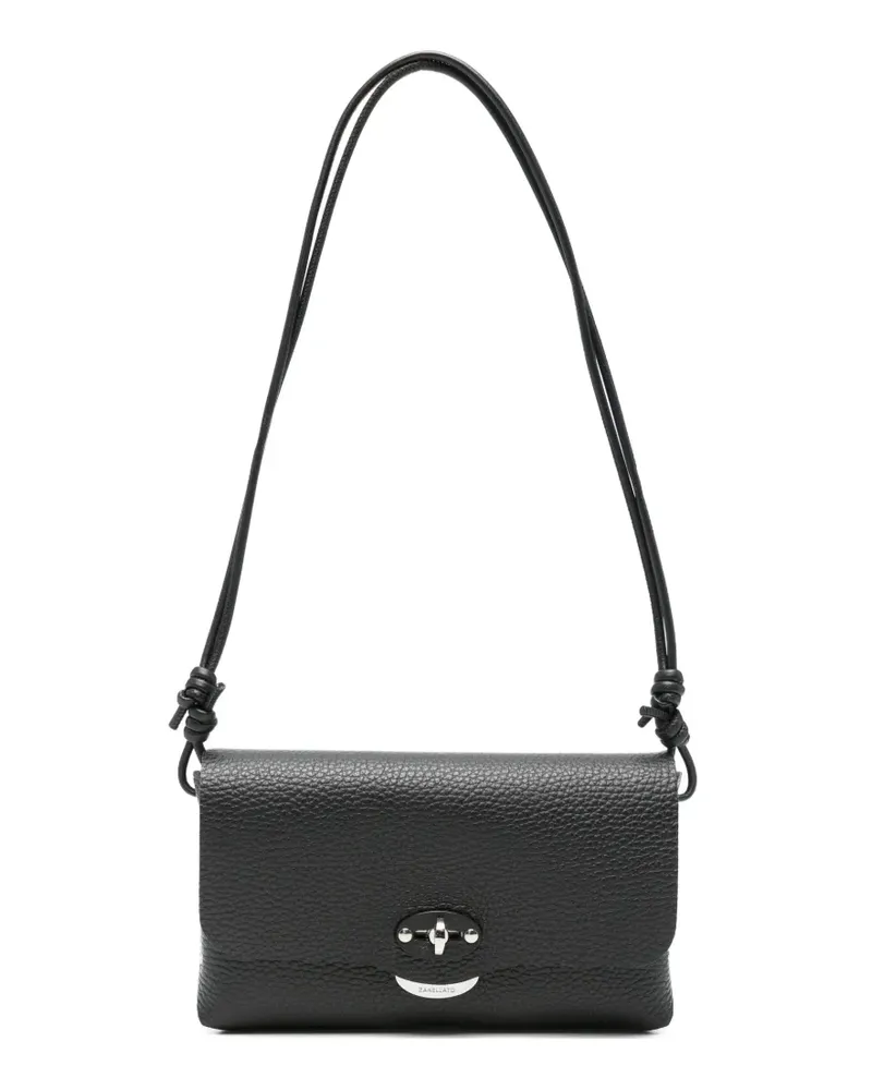 Zanellato Daily Lettera turn-lock shoulder bag - Schwarz Schwarz