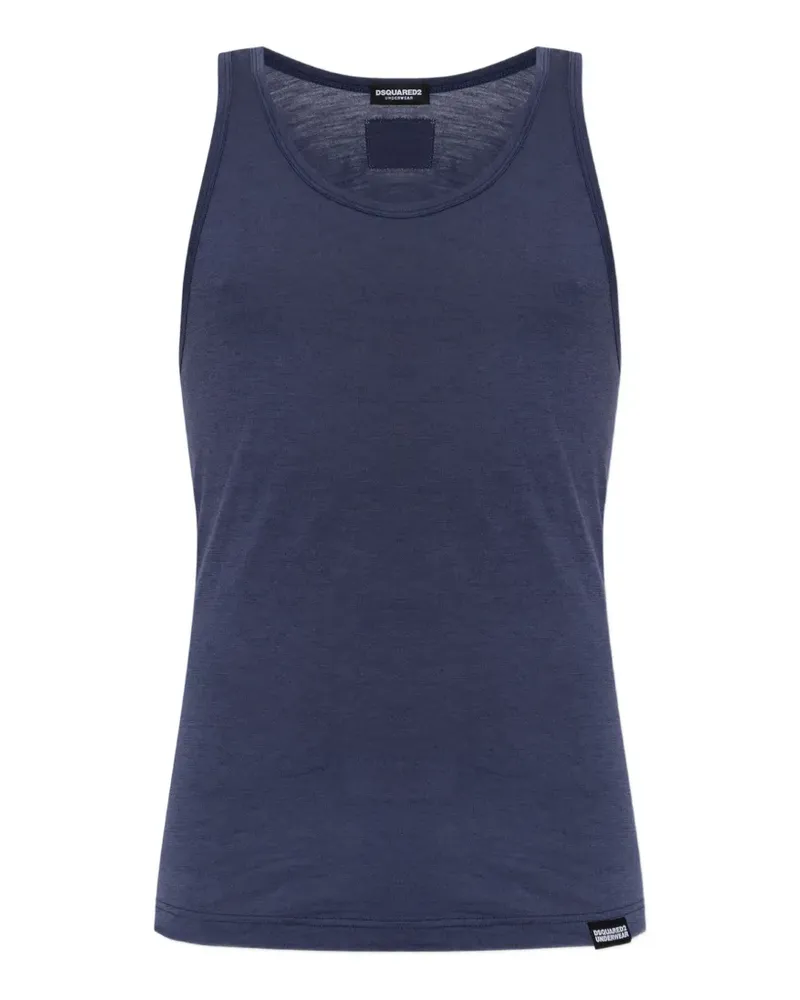 Dsquared2 Tanktop mit rundem Ausschnitt - Blau Blau