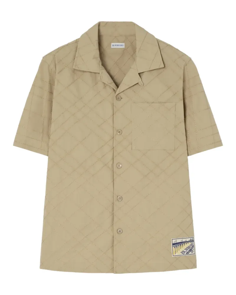 Burberry Lockeres Check Hemd aus Baumwolle - Nude Nude